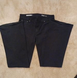 Gap 1969 "Authentic flare" black jeans, size 29 waist, regular length